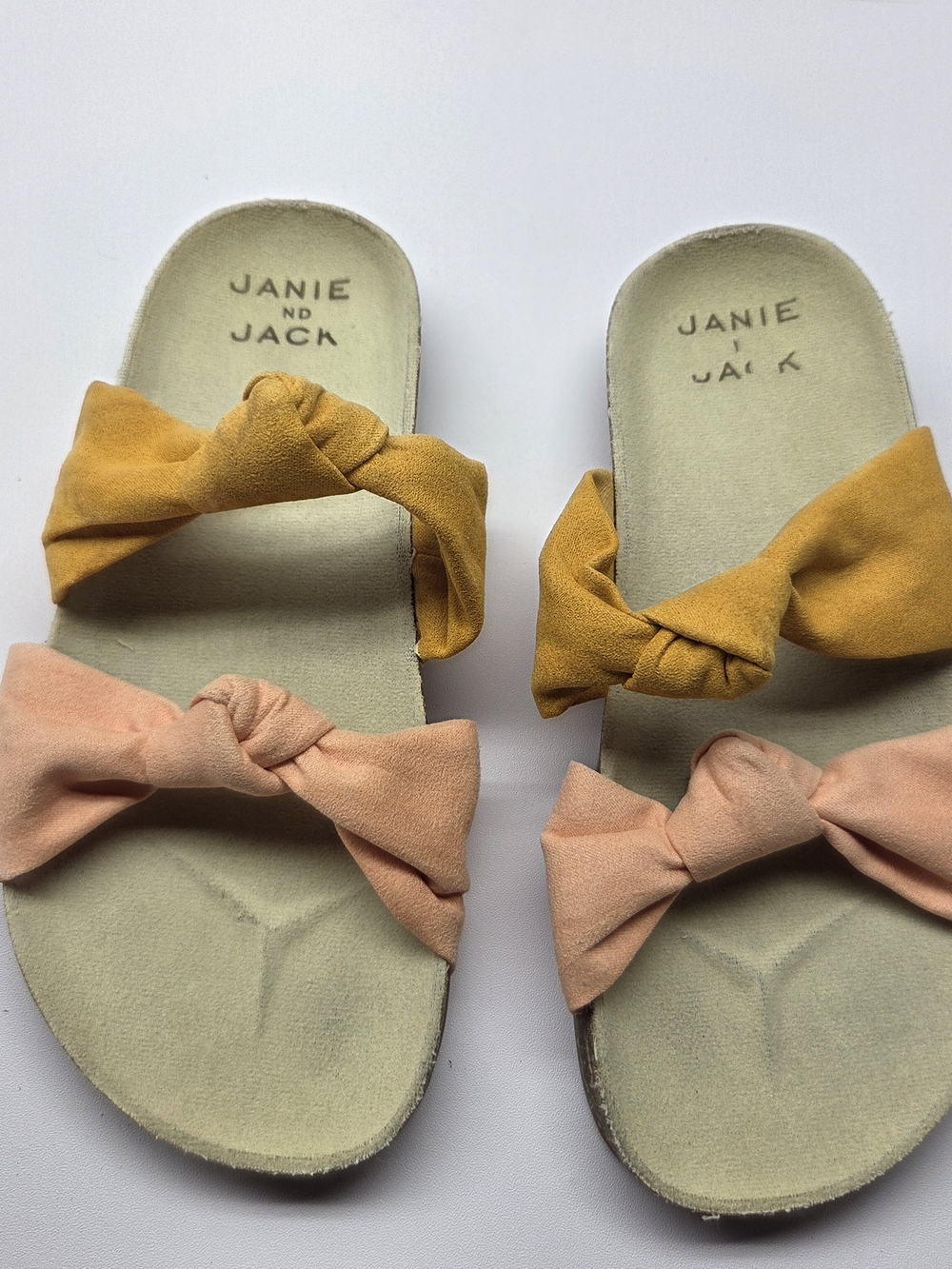 Janie & Jack Colorblock Knot Sandals Girl's Size 1